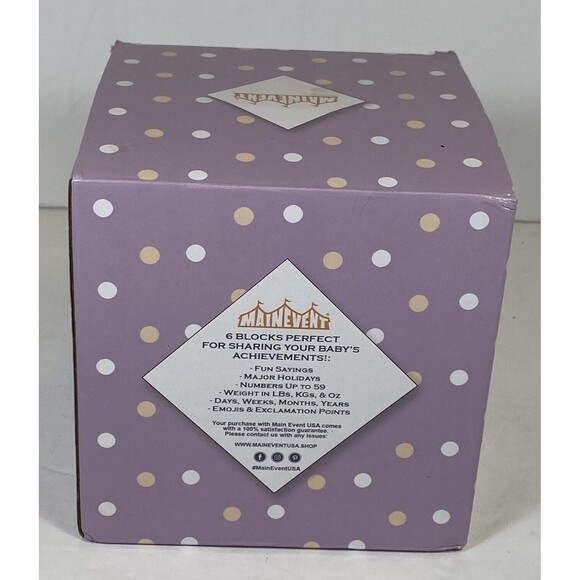 Baby Milestone Blocks Farmhouse Finish - Picture 3 of 3